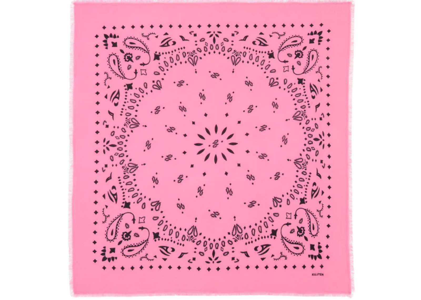 kujten large cashmere bandana hachiko bubble pink 1 1