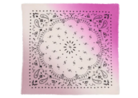 kujten large cashmere bandana hachiko dip dye pink ballerina 1 1