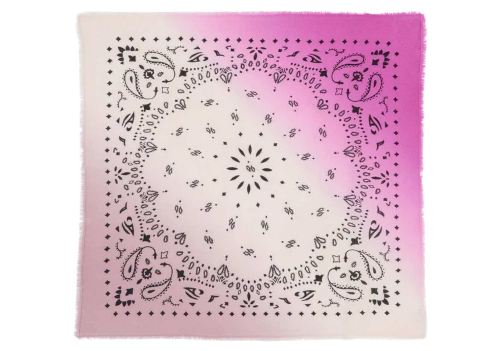 kujten large cashmere bandana hachiko dip dye pink ballerina 1 1