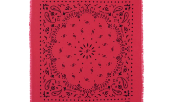 Kujten Large Cashmere Bandana Hachiko Fuschia
