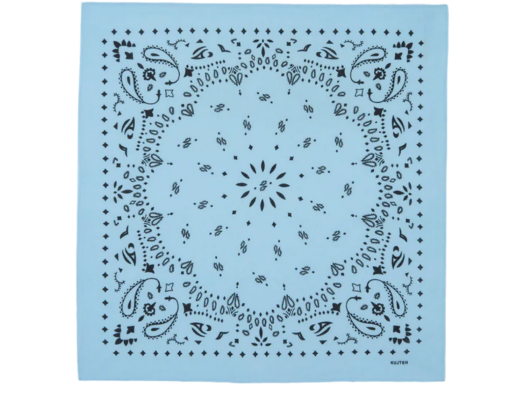 kujten large cashmere bandana hachiko zephyr blue 1 1