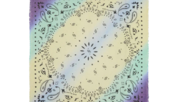 Kujten Large Cashmere Bandana Rainbow multicolor