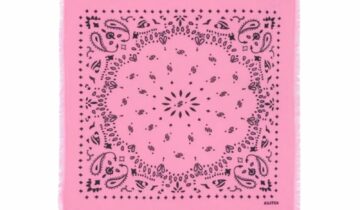 Kujten Small Cashmere Bandana Hachi Bubble Pink