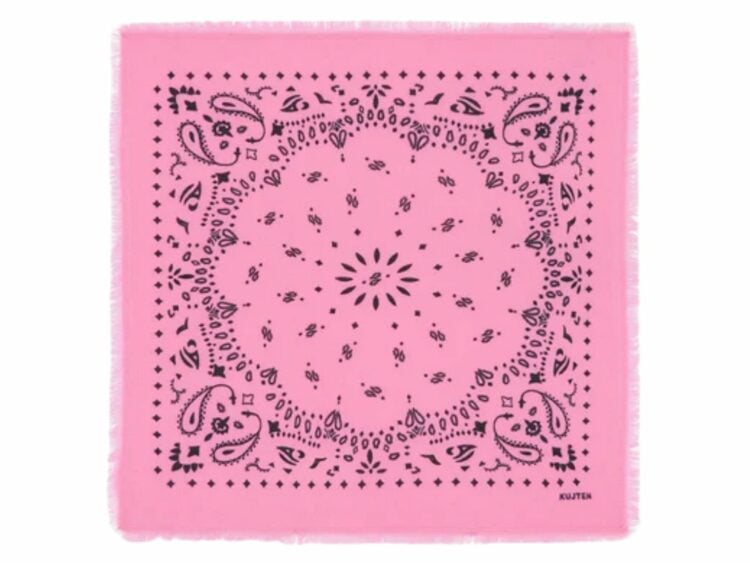 kujten small cashmere bandana hachi bubble pink 1 1