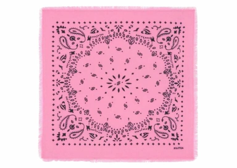 Kujten Small Cashmere Bandana Hachi Bubble Pink