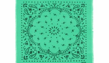 Kujten Small Cashmere Bandana Hachi Summer Green