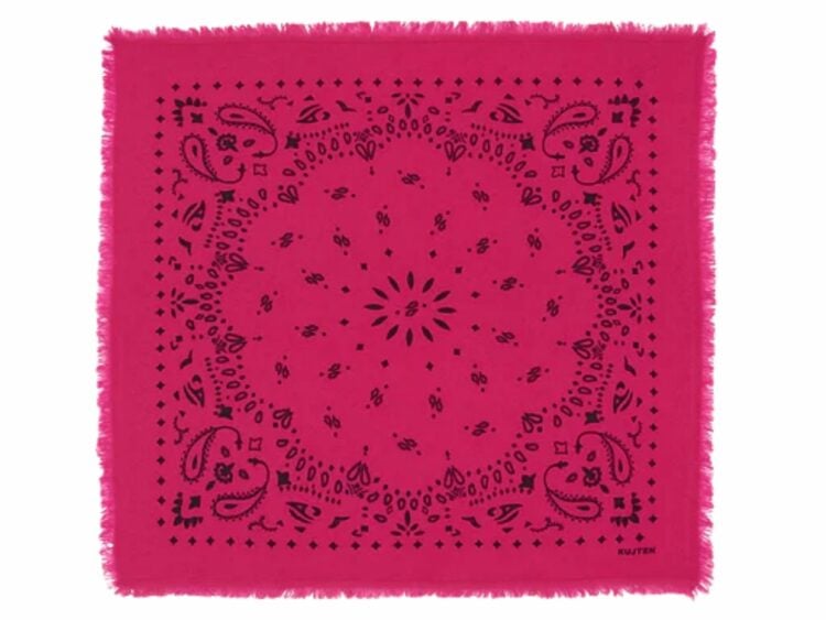 kujten small cashmere bandana little hachi fuchsia 1 1
