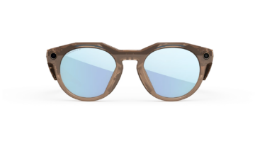 Oakley Meta HSTN AI Smart Glasses Prizm Deep Water Polarized Lens Light Brown