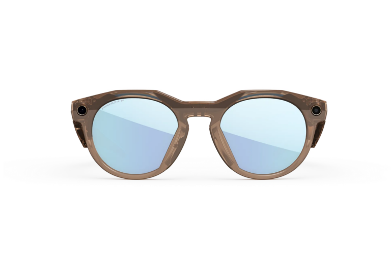 Oakley Meta HSTN AI Smart Glasses Prizm Deep Water Polarized Lens Light Brown