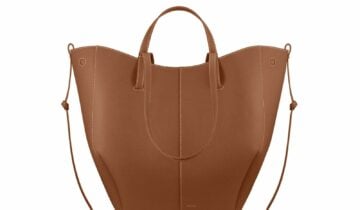 Polène Cyme Tote Edition Textured Camel