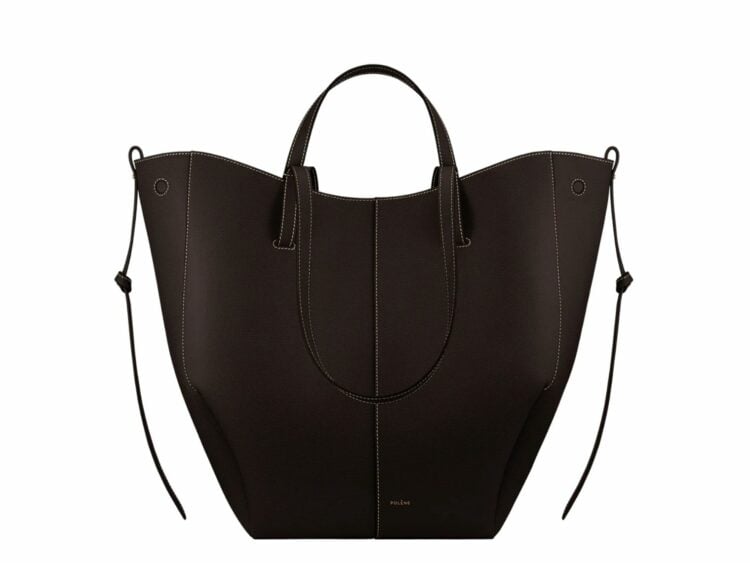 polene cyme tote edition textured ebony 1 1