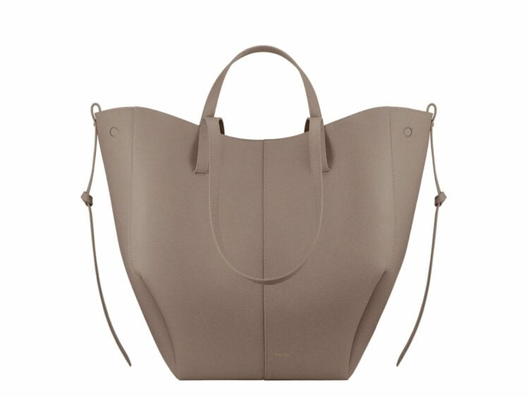 polene cyme tote edition textured taupe 1 1