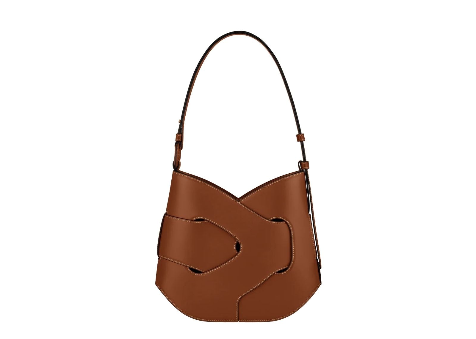 polene nodde hobo edition smooth cognac 1 1