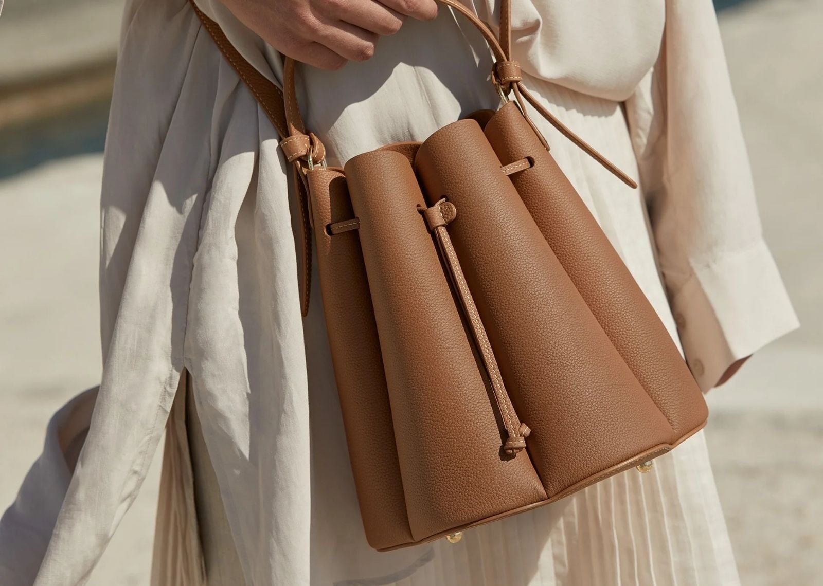 polene numero huit edition textured camel 2 1