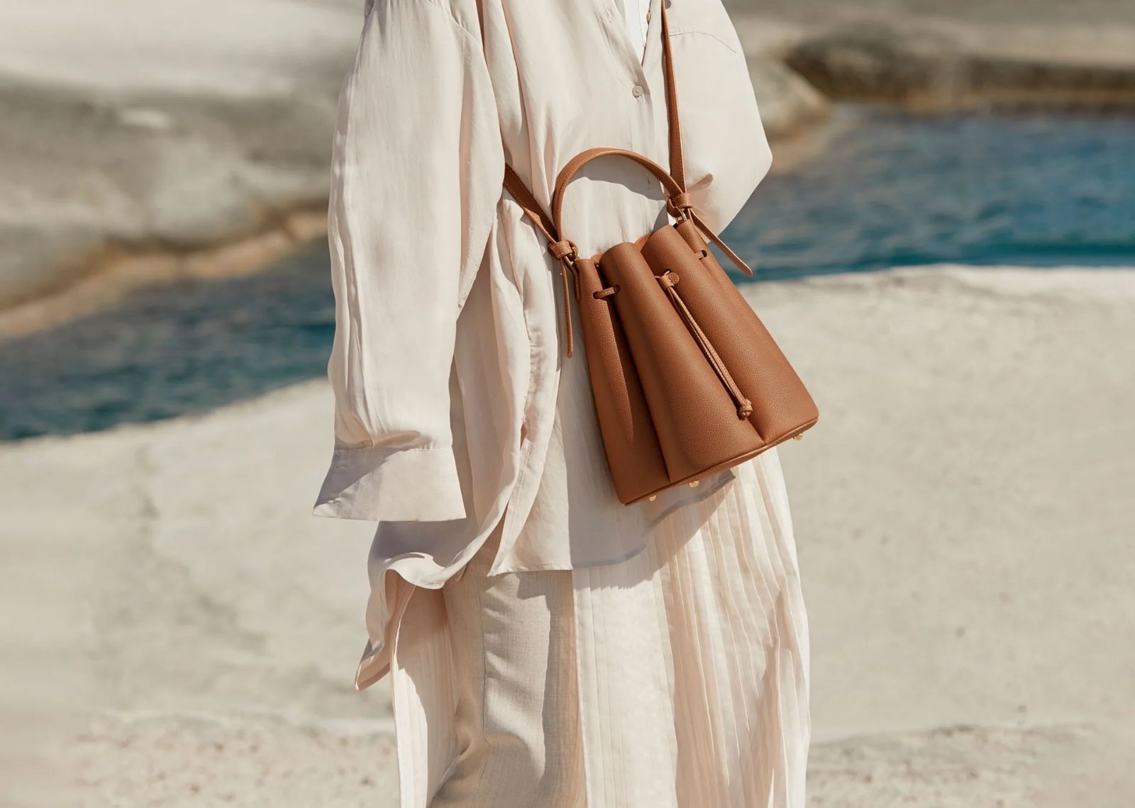 polene numero huit edition textured camel 3 1