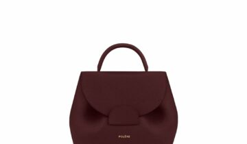 Polène Numéro Un Nano Edition Textured Burgundy