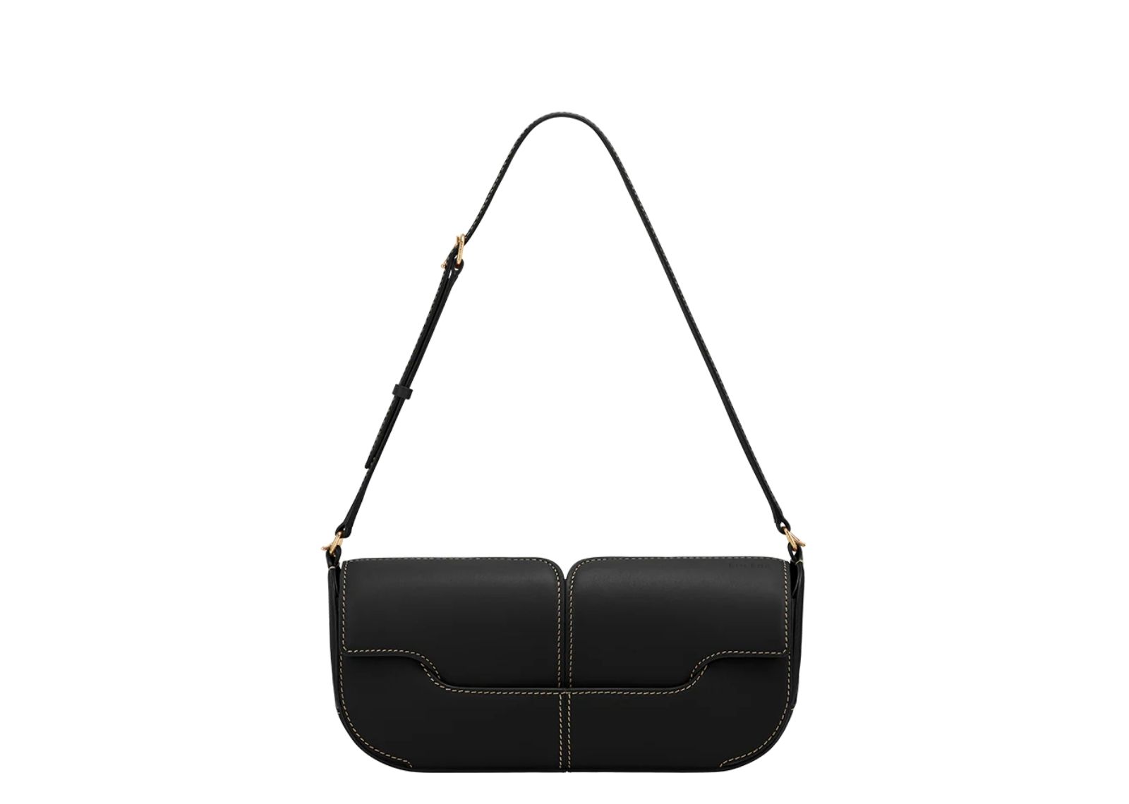 polene osmo edition smooth black with ecru stitching 1 1