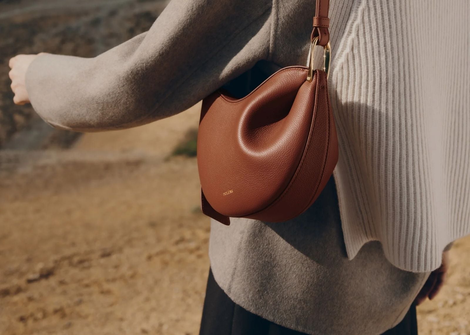 polene tonca edition textured cognac 3 1