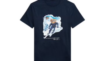 Polo Ralph Lauren Polo Bear Custom Slim Fit T-Shirt Worth Navy