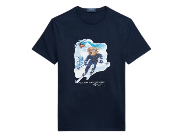 polo ralph lauren polo bear custom slim fit t shirt worth navy 1 1