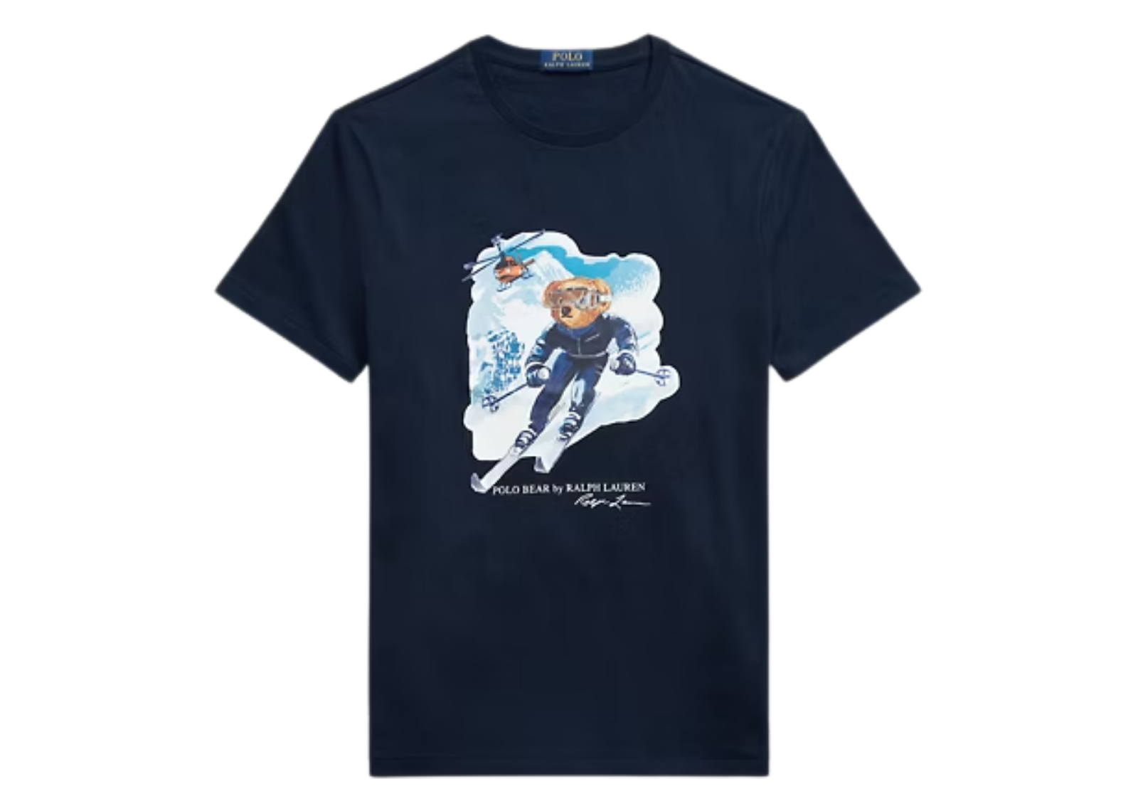 polo ralph lauren polo bear custom slim fit t shirt worth navy 1 1