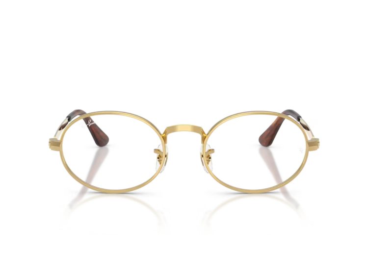 ray ban aap rocky oval metal optical eyeglasses arista gold 1 1