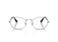 ray ban aap rocky oval metal optical eyeglasses silver 1 1