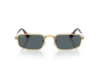 ray ban aap rocky rb3927 metal sunglasses blue solid lens arista gold 1 1