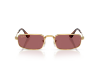 ray ban aap rocky rb3927 metal sunglasses purple polarized lens arista gold 1 1