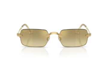 Ray-Ban A$AP Rocky RB3928 Metal Sunglasses Brown Mirror Gold Gradient Arista Gold