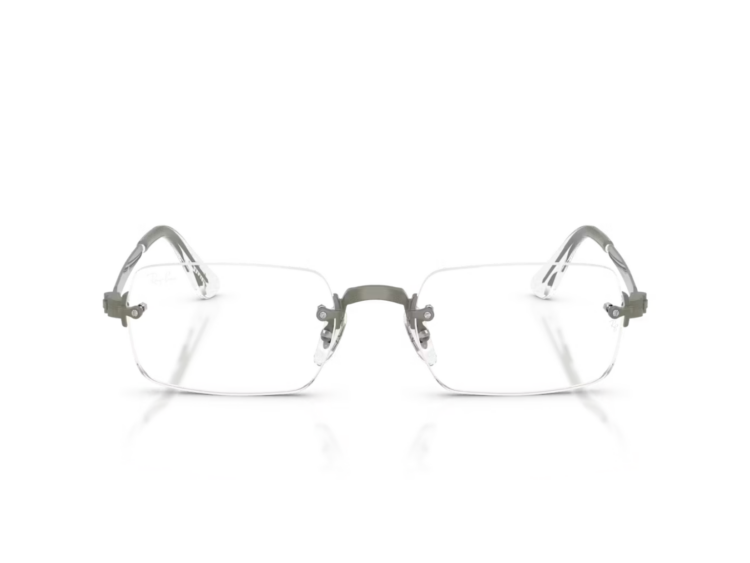 ray ban aap rocky rb3928v metal optical eyeglasses silver 1 1