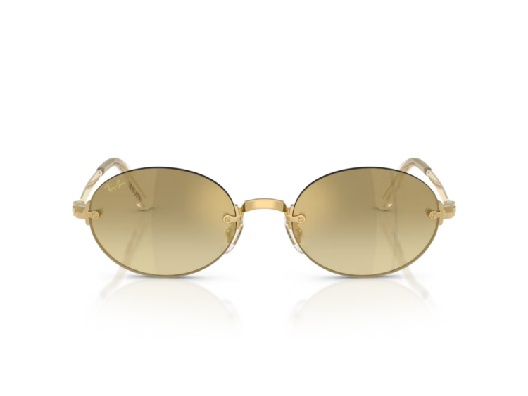 ray ban aap rocky rb3929 metal sunglasses brown mirror gold gradient arista gold 1 1