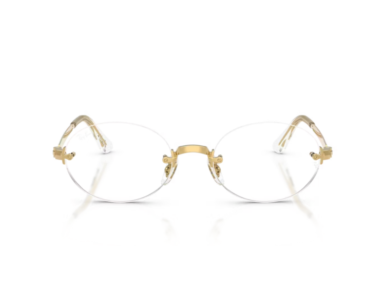 ray ban aap rocky rb3929v metal optical eyeglasses arista gold 1 1