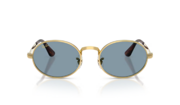 Ray-Ban A$AP Rocky RB3931 Metal Sunglasses Blue Lens Arista Gold