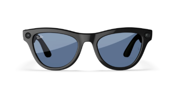 Ray-Ban Meta Skyler Gen 1 AI Smart Glasses Cerulean Blue Transitions Lens Shiny Black