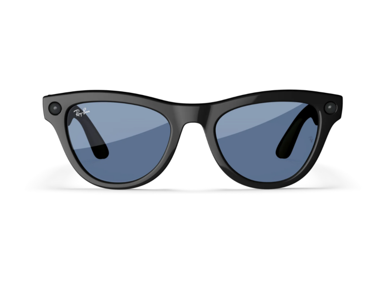 ray ban meta skyler gen 1 ai smart glasses cerulean blue transitions lens shiny black 1 1