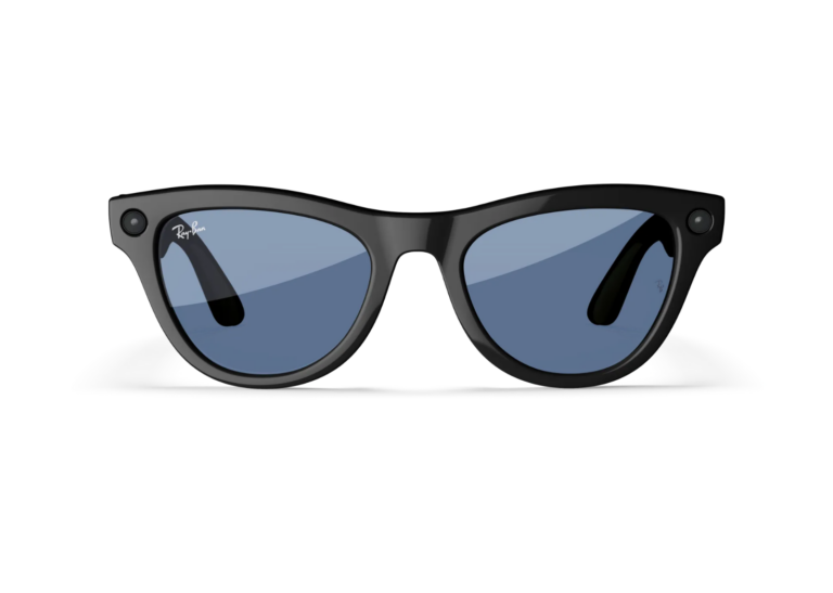 Ray-Ban Meta Skyler Gen 1 AI Smart Glasses Cerulean Blue Transitions Lens Shiny Black