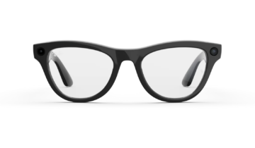 Ray-Ban Meta Skyler Gen 1 AI Smart Glasses Clear Lens Shiny Black