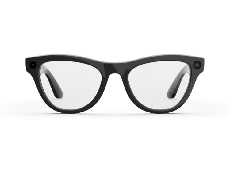 ray ban meta skyler gen 1 ai smart glasses clear lens shiny black 1 1