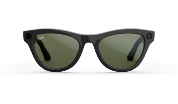 Ray-Ban Meta Skyler Gen 1 AI Smart Glasses Green Lens Shiny Black