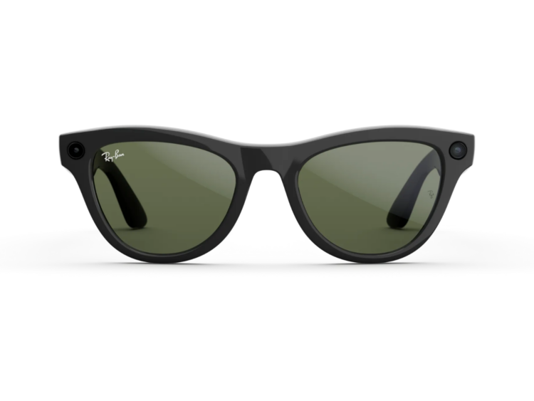 ray ban meta skyler gen 1 ai smart glasses green lens shiny black 1 1