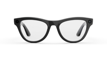 Ray-Ban Meta Skyler Gen 2 AI Smart Glasses Clear Lens Shiny Black