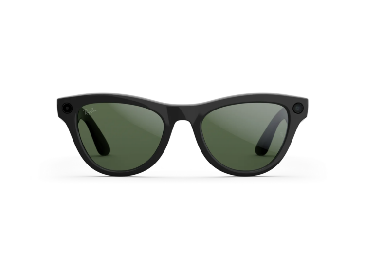 ray ban meta skyler gen 2 ai smart glasses graphite green transitions lens shiny black 1 1