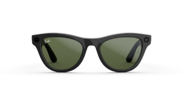 Ray-Ban Meta Skyler Gen 2 AI Smart Glasses Green Lens Shiny Black