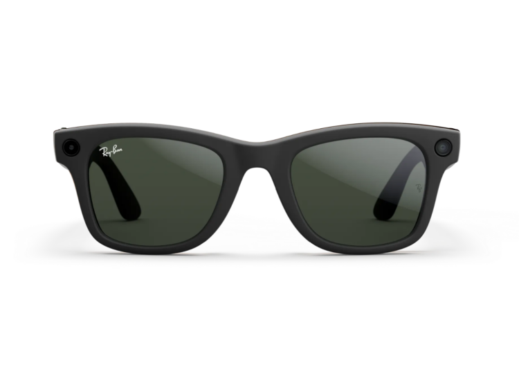 ray ban meta wayfarer gen 1 ai smart glasses clear to graphite green transitions lens matte black 1 1