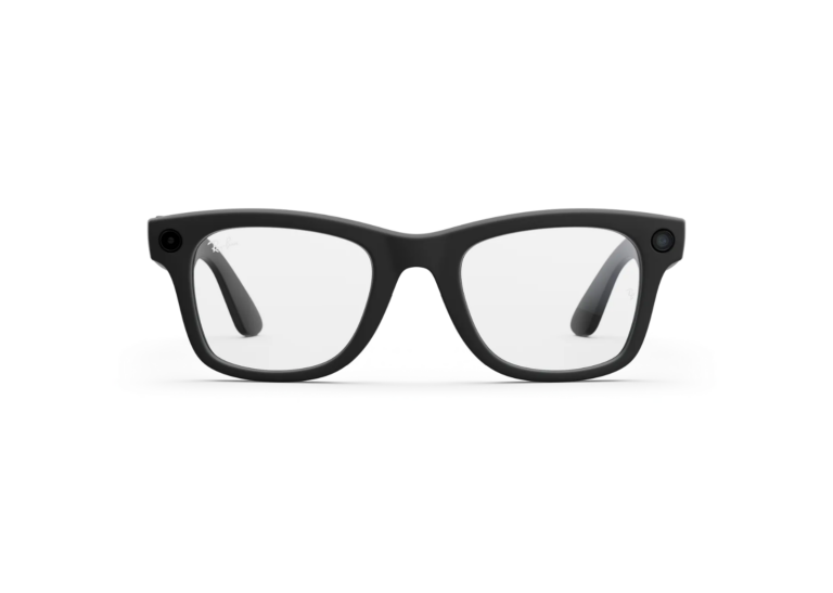 Ray-Ban Meta Wayfarer Gen 2 AI Smart Glasses Clear Lens Matte Black