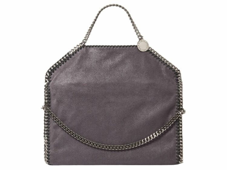 stella mccartney falabella fold over tote bag bark 1 1