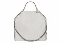stella mccartney falabella fold over tote bag pearl grey 1 1