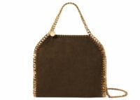 stella mccartney falabella mini suede tote bag moka 1 1