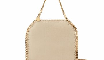 Stella McCartney Falabella Mini Tote Bag Clotted Cream